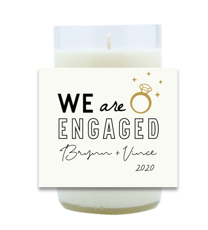 We Are Engaged Hand Poured Soy Candle | Furbish & Fire Candle Co.