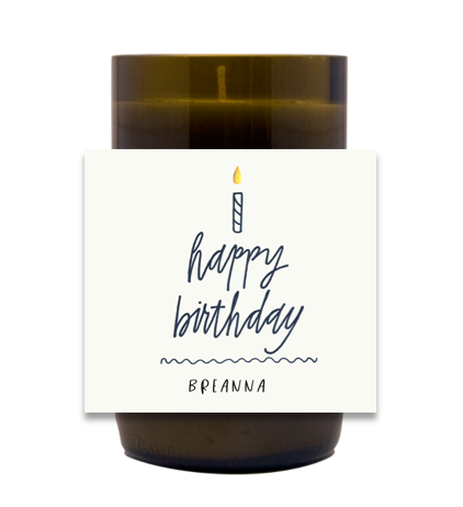 Birthday Candle Hand Poured Soy Candle | Furbish & Fire Candle Co.