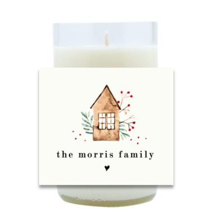 Holiday Family House Hand Poured Soy Candle | Furbish & Fire Candle Co.