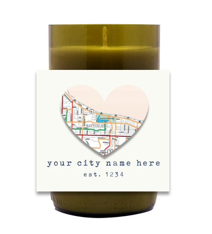 Map of City Hand Poured Soy Candle | Furbish & Fire Candle Co.
