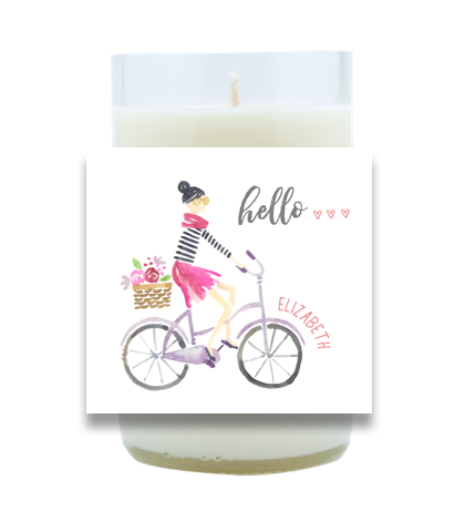 Personalized Bicycle Hand Poured Soy Candle | Furbish & Fire Candle Co.
