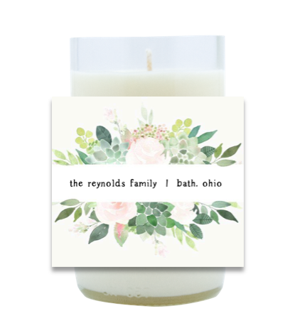 New Home Greenery Hand Poured Soy Candle | Furbish & Fire Candle Co.