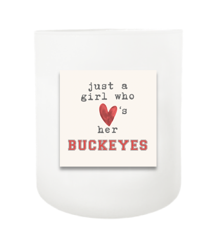 Loves Her Buckeyes Hand Poured Soy Candle | Furbish & Fire Candle Co.