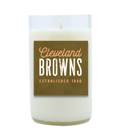 Cleveland Browns Hand Poured Soy Candle | Furbish & Fire Candle Co.