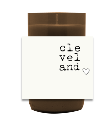 My Heart Is In CLE Hand Poured Soy Candle | Furbish & Fire Candle Co.