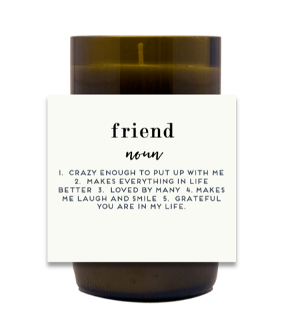Friend Wine Hand Poured Soy Candle | Furbish & Fire Candle Co.