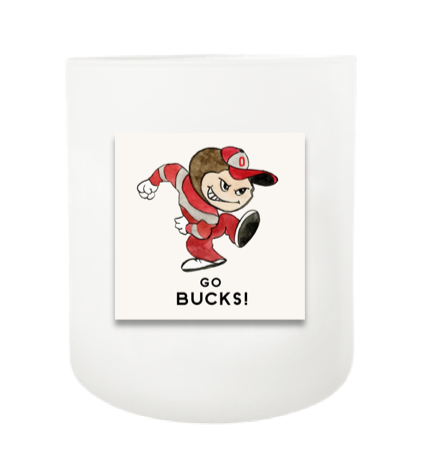 Go Bucks Hand Poured Soy Candle | Furbish & Fire Candle Co.