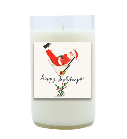 Silly Santa Hand Poured Soy Candle | Furbish & Fire Candle Co.