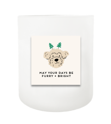 Furry + Bright Hand Poured Soy Candle | Furbish & Fire Candle Co.