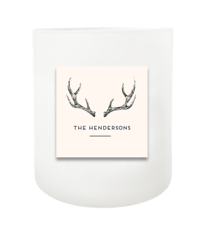 Antlers Hand Poured Soy Candle | Furbish & Fire Candle Co.