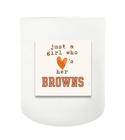 Loves Her Browns Hand Poured Soy Candle | Furbish & Fire Candle Co.