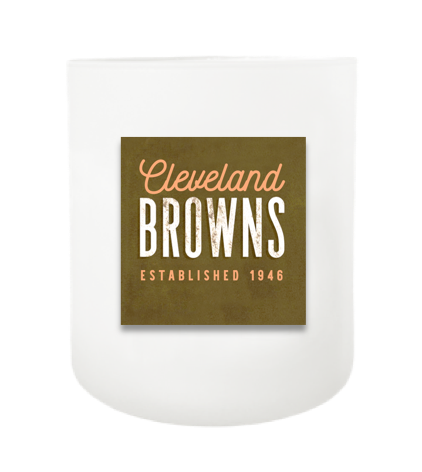 Cleveland Browns Hand Poured Soy Candle | Furbish & Fire Candle Co.