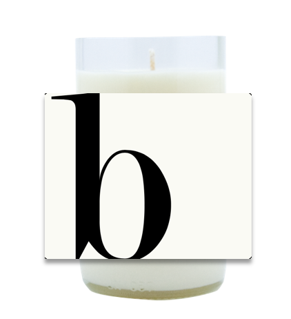 Modern Monogram Hand Poured Soy Candle | Furbish & Fire Candle Co.