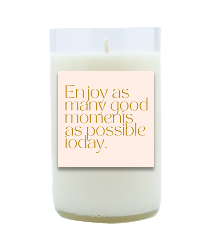 Good Moments Hand Poured Soy Candle | Furbish & Fire Candle Co.