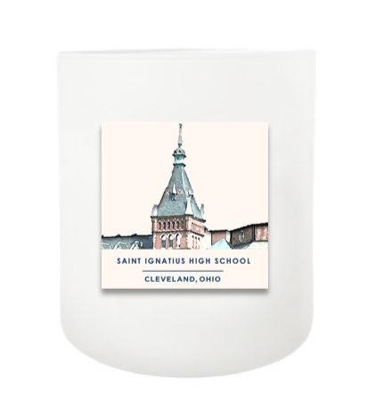 Saint Ignatius Tower Hand Poured Soy Candle | Furbish & Fire Candle Co.